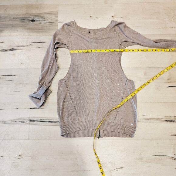 One Grey Day Back Zip Cutout Sweater - Picture 7 of 7